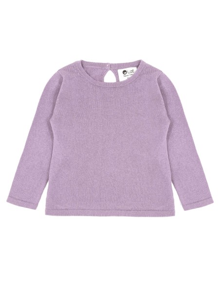 CASHMIRETTA BABY MANICA LUNGA IN SETA E CASHMERE .