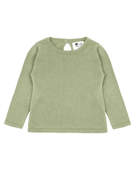 CASHMIRETTA BABY MANICA LUNGA IN SETA E CASHMERE .