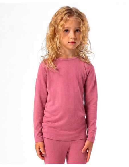 CASHMIRETTA KIDS MANICA LUNGA IN SETA E CASHMERE
