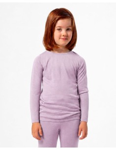 CASHMIRETTA KIDS MANICA LUNGA IN SETA E CASHMERE