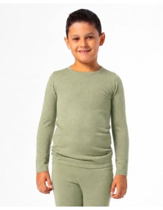 CASHMIRETTA KIDS MANICA LUNGA IN SETA E CASHMERE