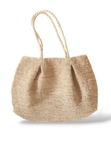 BORSA IN RAFIA NATURALE CON PENCES "MBOLA"