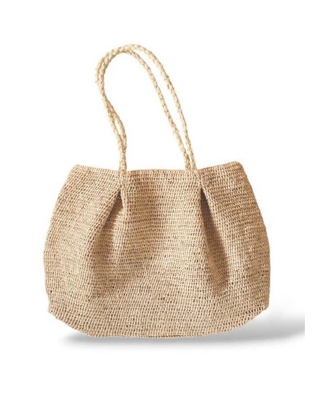 BORSA IN RAFIA NATURALE CON PENCES "MBOLA"