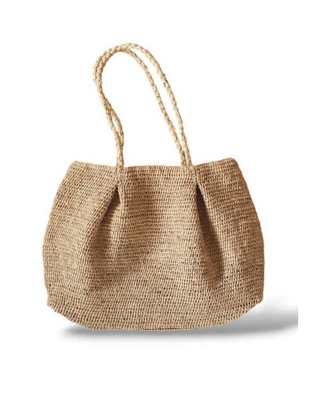 BORSA IN RAFIA NATURALE CON PENCES "MBOLA"