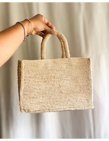 BORSA IN RAFIA NATURALE CON TRACOLLA "ROHY"