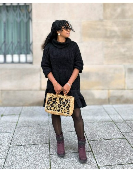 BORSA IN RAFIA NATURALE CON TRACOLLA "ROHY"