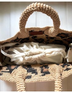 BORSA IN RAFIA NATURALE CON TRACOLLA "ROHY" 2