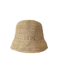 CAPPELLO A SECCHIELLO IN 100% RAFIA NATURALE "VONY"