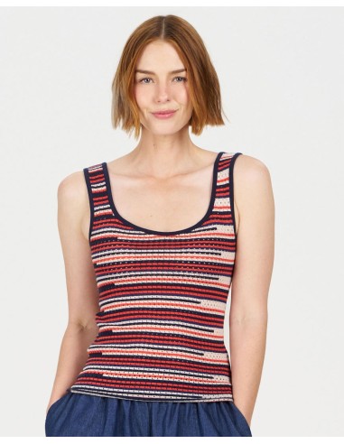 TOP A COSTINE IN 100% COTONE BIOLOGICO "ROSARIA"
