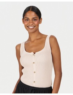 TOP A COSTINE IN 100% COTONE BIOLOGICO "COVE"