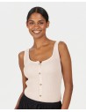 TOP A COSTINE IN 100% COTONE BIOLOGICO "COVE"