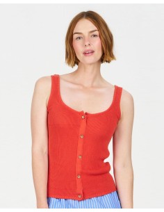 TOP A COSTINE IN 100% COTONE BIOLOGICO "COVE"