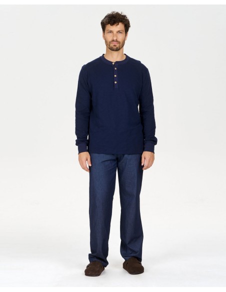 MAGLIA A MANICHE LUNGHE IN 100% COTONE BIOLOGICO "ARLO"