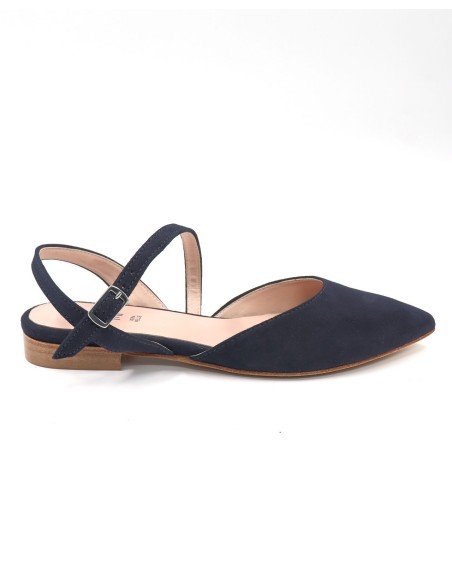 SLINGBACK IN CAMOSCIO CON FONDO CUOIO "DELIGHT"