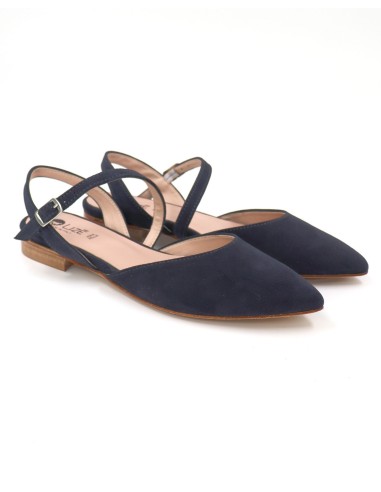 SLINGBACK IN CAMOSCIO CON FONDO CUOIO "DELIGHT"