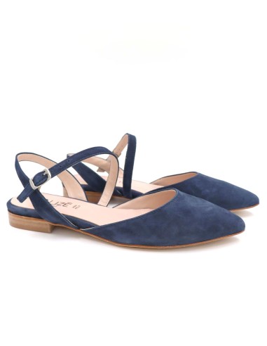 SLINGBACK IN CAMOSCIO CON FONDO CUOIO "DELIGHT"