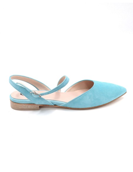 SLINGBACK IN CAMOSCIO CON FONDO CUOIO "DELIGHT"
