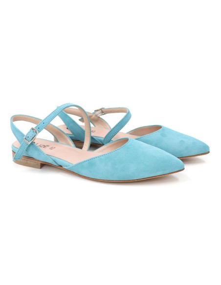 SLINGBACK IN CAMOSCIO CON FONDO CUOIO "DELIGHT"