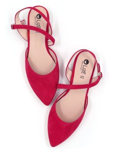 SLINGBACK IN CAMOSCIO CON FONDO CUOIO "DELIGHT"