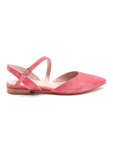 SLINGBACK IN CAMOSCIO CON FONDO CUOIO "DELIGHT"
