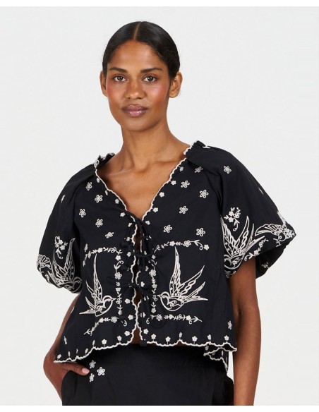CROP TOP IN 100% COTONE BIOLOGICO "BEATRIX"