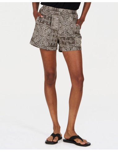 SHORTS DONNA IN COTONE BIOLOGICO E LINO  "LIBBY"