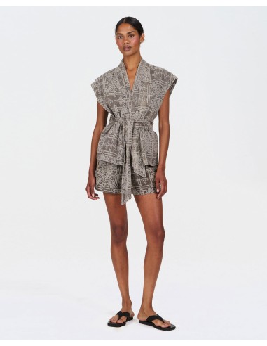 SHORTS DONNA IN COTONE BIOLOGICO E LINO  "LIBBY"