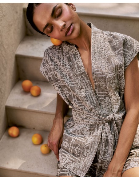 GILET IN COTONE E LINO BIOLOGICO "GEORGE"