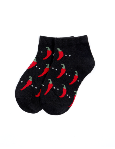 CALZINI CORTI BAMBINI IN BAMBU "PEPERONCINO" 2