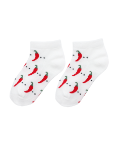 CALZINI CORTI BAMBINI IN BAMBU "PEPERONCINO" 2