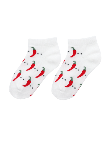 CALZINI CORTI BAMBINI IN BAMBU "PEPERONCINO"
