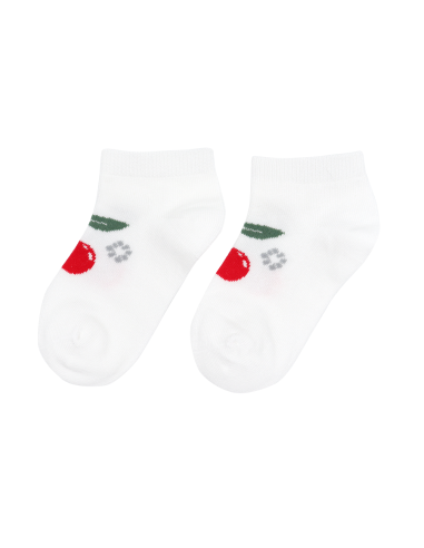 CALZINI CORTI BAMBINI IN BAMBU "CILIEGIA"