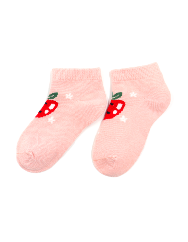CALZINI CORTI BAMBINI IN BAMBU "FRAGOLA"