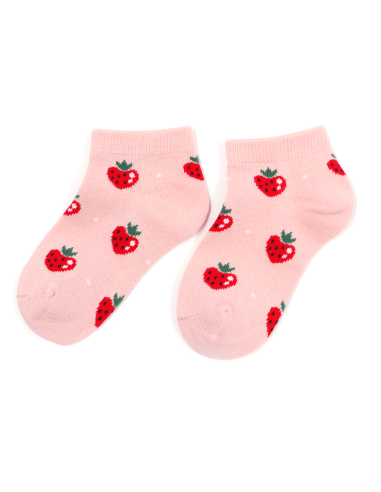CALZINI CORTI BAMBINI IN BAMBU "FRAGOLINE"