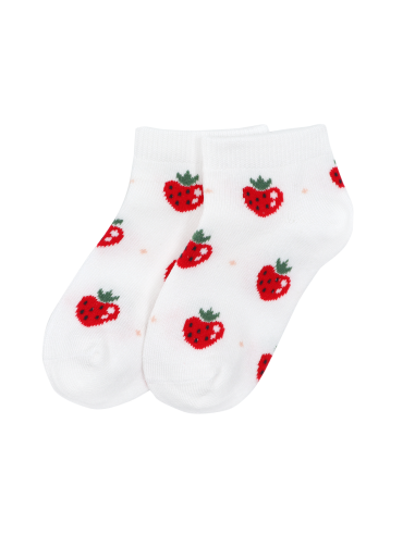 CALZINI CORTI BAMBINI IN BAMBU "FRAGOLINE"