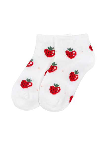 CALZINI CORTI BAMBINI IN BAMBU "FRAGOLINE"