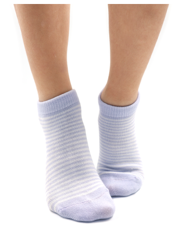 CALZINI CORTI BAMBINI IN BAMBU "BASIC STRIPE"