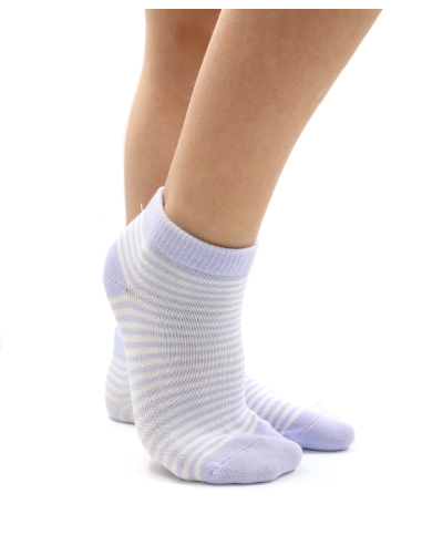 CALZINI CORTI BAMBINI IN BAMBU "BASIC STRIPE"