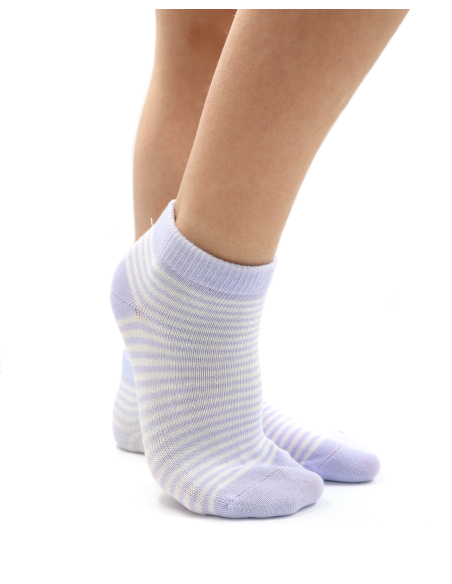 CALZINI CORTI BAMBINI IN BAMBU "BASIC STRIPE"