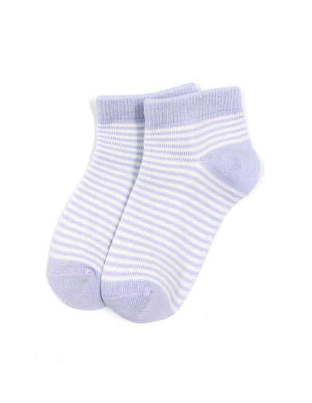 CALZINI CORTI BAMBINI IN BAMBU "BASIC STRIPE"