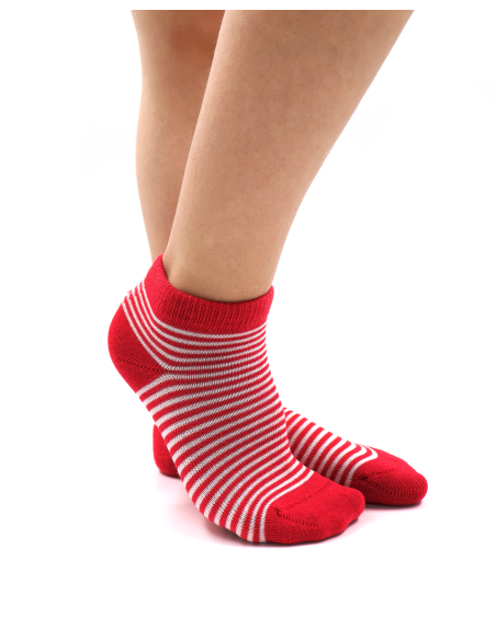 CALZINI CORTI BAMBINI IN BAMBU "BASIC STRIPE"