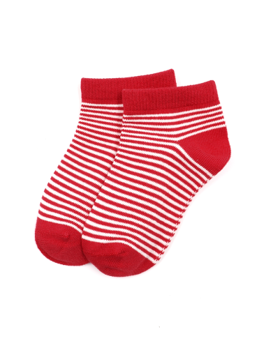 CALZINI CORTI BAMBINI IN BAMBU "BASIC STRIPE"