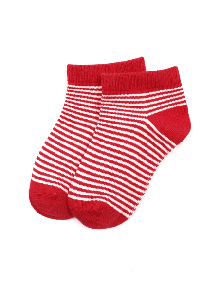 CALZINI CORTI BAMBINI IN BAMBU "BASIC STRIPE"