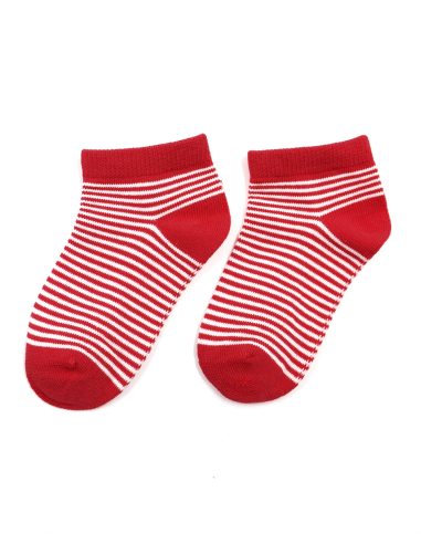 CALZINI CORTI BAMBINI IN BAMBU "BASIC STRIPE"
