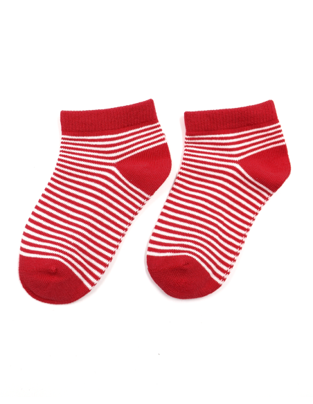 CALZINI CORTI BAMBINI IN BAMBU "BASIC STRIPE"