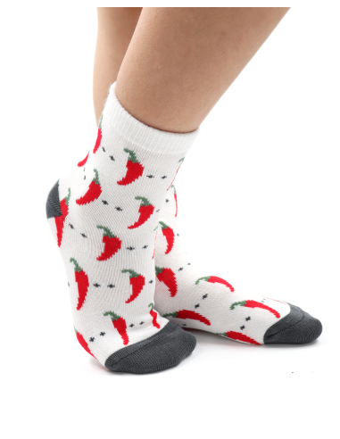 CALZINI BAMBINI IN BAMBU "PEPERONCINO"