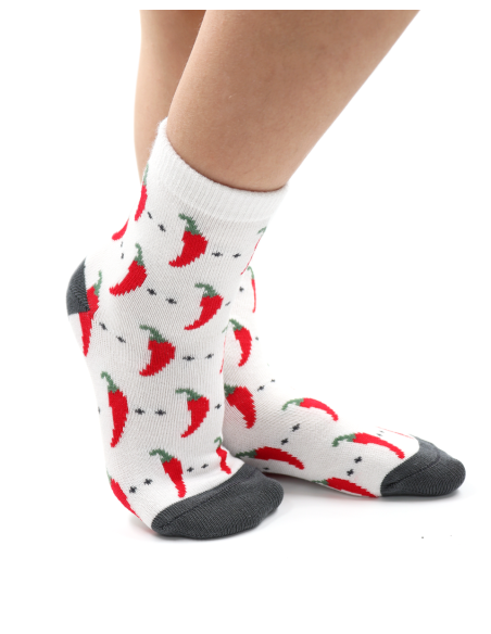 CALZINI BAMBINI IN BAMBU "PEPERONCINO"