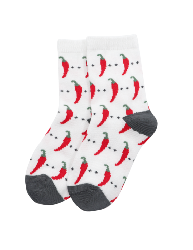 CALZINI BAMBINI IN BAMBU "PEPERONCINO"