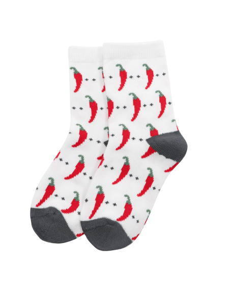 CALZINI BAMBINI IN BAMBU "PEPERONCINO"