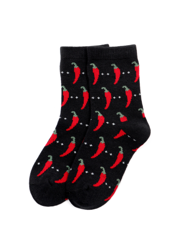 CALZINI BAMBINI IN BAMBU "PEPERONCINO"